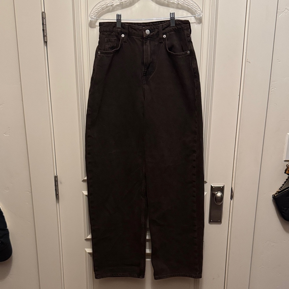 Brown Baggy High-Waist Jeans